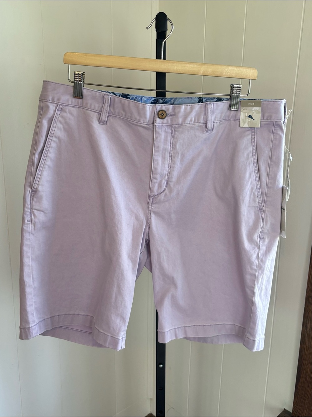 Tommy Bahama Boracay 10” Shorts Purple Lilac Stretch Chino Mens 36 NWT